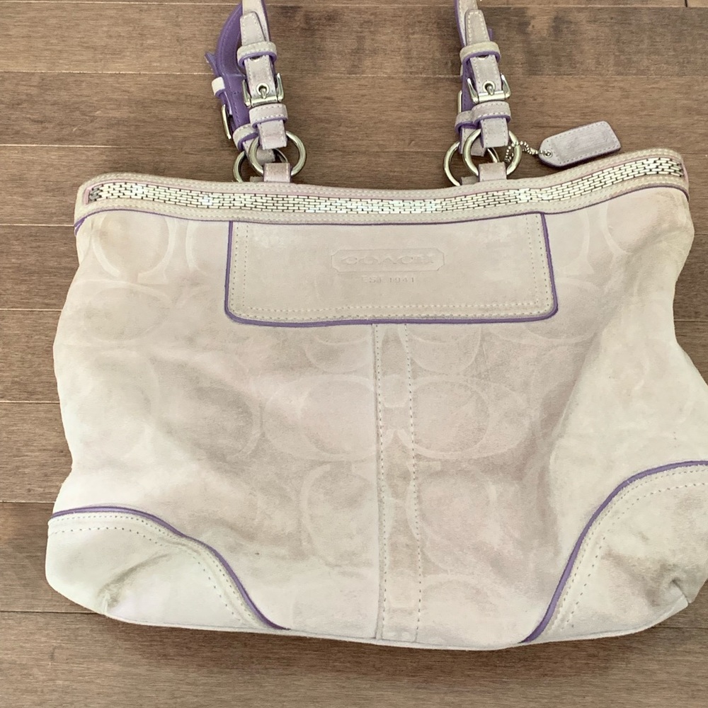Coach Suede Tote
